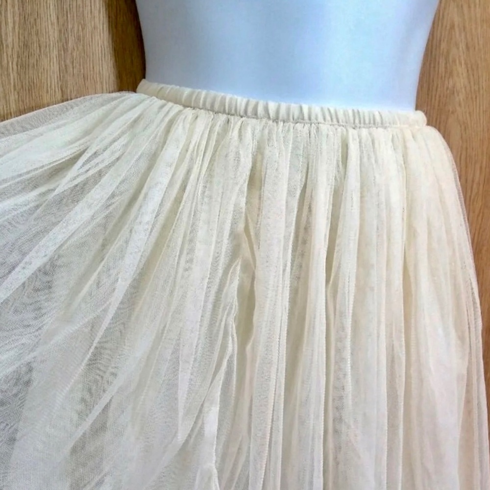 ❤️🔥NWOT dELiA*s CREAM TULLE SKIRT SZ XS - Picture 3 of 4